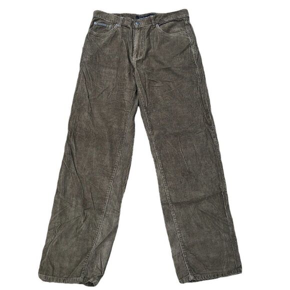 Calvin Klien Jeans Corduroy Pants Size 34 Olive Green/Brown - Picture 3 of 10